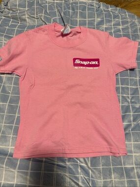 Snap-On Kids' Pink Short Sleeve Logo Tee